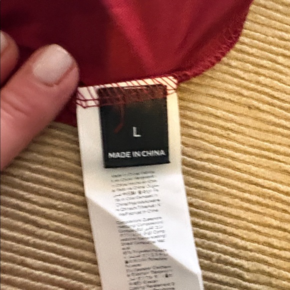 SHEIN Dark Red Long Sleeve Bodysuit With Mock Neck - Picture 3 of 5